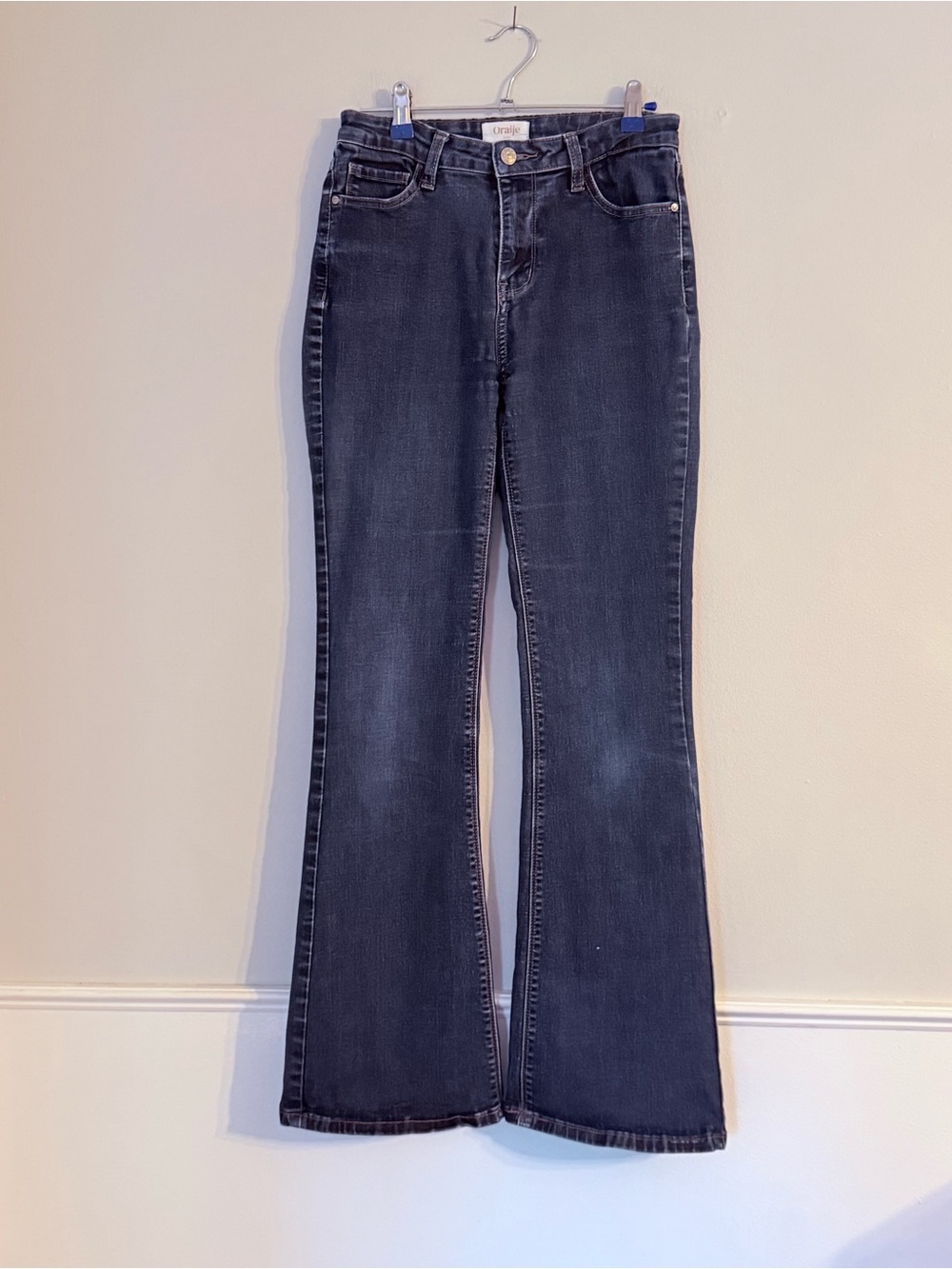 Oraije Paris Dark Wash Flare Jeans - Women Size 38M